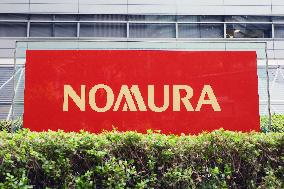 Nomura Securities signboard and logo